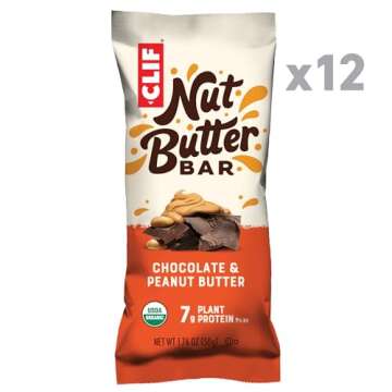 CLIF Nut Butter Bar - Chocolate Peanut Butter - Filled Energy Bars - Non-GMO - USDA Organic - Plant-...