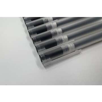 Moma Muji MUJI 0.38mm Black color Gel Ink Cap Type Ballpoint Pen 12 Pieces Set with Original Pen Case,12 Count (Pack of 1)(M00312)