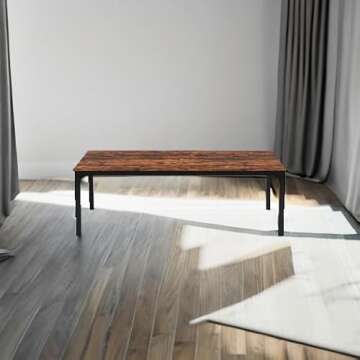 Tribesigns Dining Table for 6-8 People, 78 Inch Large Narrow Long Rectangular Kitchen Dinner Table, 8 Seat Rustic Wood Dining Table for Dining Room, 78.7 x 27.5 x 29.5 Inches(Only Table)