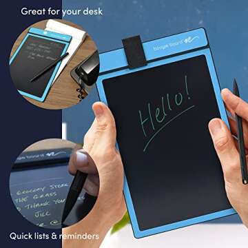 Boogie Board Basics Reusable Writing Pad - Digital Drawing Tablet, LCD Writing Pad with Instant Eras...