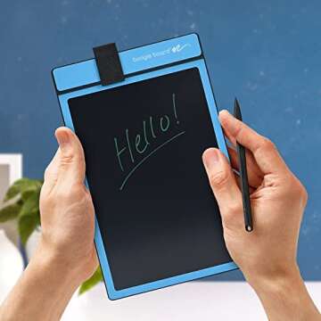 Boogie Board Basics Reusable Writing Pad - Digital Drawing Tablet, LCD Writing Pad with Instant Erase and Stylus Pen - Perfect for Writing, Drawing, and Note-Taking