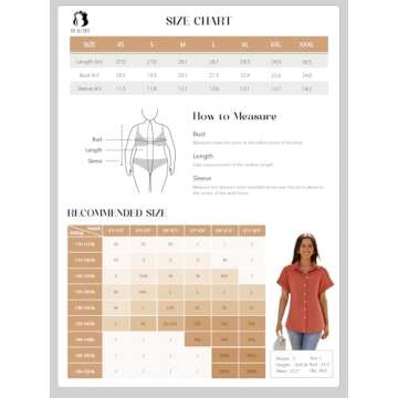 Beautife Women's Stylish V Neck Collared Short Sleeve Shirt