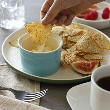 DOWAN Porcelain Ramekins Set - 8 oz Oven Safe