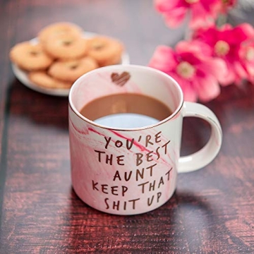 Best Aunt Ever Ceramic Mug - Funny Gift for Aunts