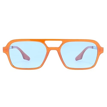 DeBuff Retro Aviator Sunglasses UV400 Protection Shades