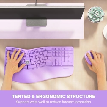 MEETION Ergonomic Wireless Keyboard & Mouse Set