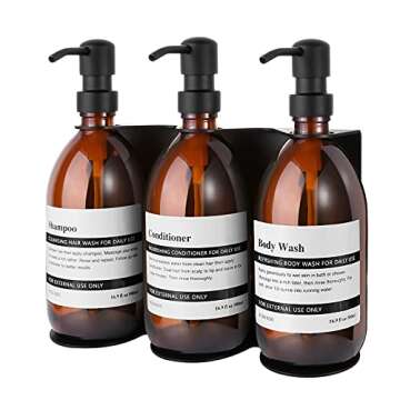 KUSVADO Waterproof Stickers for Dispenser Bottle - 2.8" x 3.6", Labels for Glass & Plastic Bottles, Kitchen & Bathroom Waterproof, 6 Pieces