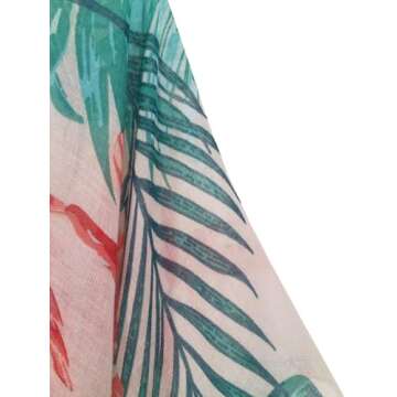 Spicy Sandia Women Hawaiian Kimono Cardigan Beach Cover Up Swimsuit Coverup Swim Bathing Suit Swimwear Vacation Resort Outfit