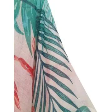 Spicy Sandia Women Hawaiian Kimono Cardigan Beach Cover Up Swimsuit Coverup Swim Bathing Suit Swimwear Vacation Resort Outfit