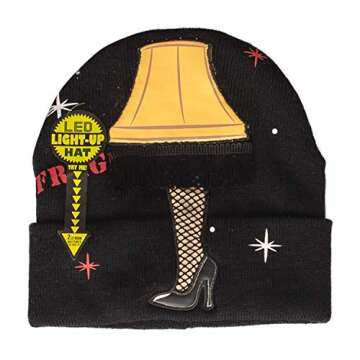 Cool and Festive LED Light-Up Beanie for Christmas Cheer
