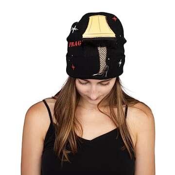 Light-Up Christmas Beanie Hat for Fun Holiday Style