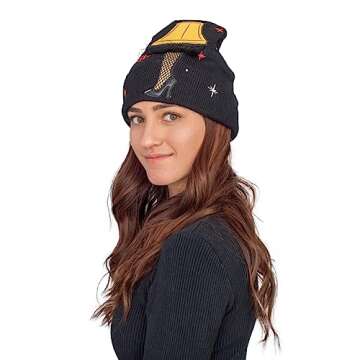 Light-Up Christmas Beanie Hat for Fun Holiday Style