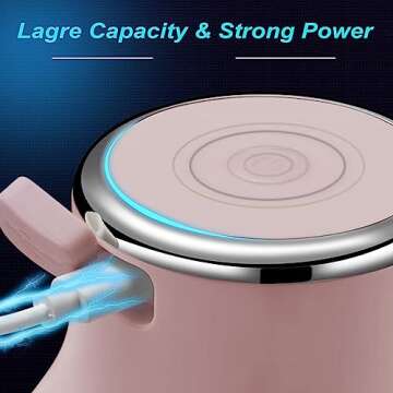 Vegetable Chopper, Electric Garlic Chopper, 250ML USB Rechargeable Mini Chopper, Powerful Small Food...