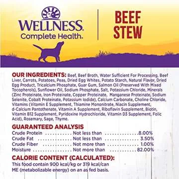 Wellness Complete Health Grain Free Dog Food, Beef Stew