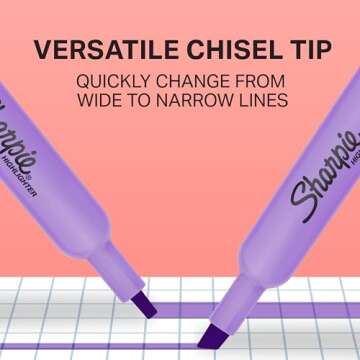 Sharpie Tank Highlighters, Fluorescent And Pastel Highlighters, Chisel Tip Highlighter Markers Set, Teacher And Office Supplies, School Supplies, Assorted Color, Value Pack, 36 Count