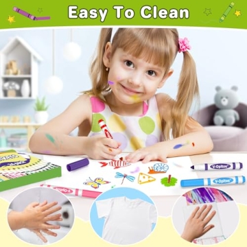 V-Opitos 24 Colors Washable Markers Set for Creative Fun