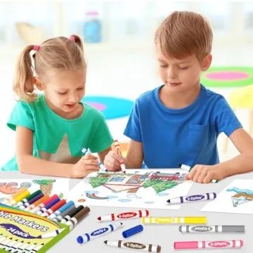 V-Opitos 24 Colors Washable Markers Set for Creative Fun