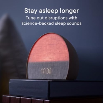 Hatch Restore 2 Sunrise Alarm Clock, Sound Machine, Smart Light (Slate) ー Your Smart Sleep Clock, White Noise, Customizable Sleep Routines for Adults, Unwind Gently, Dimmable Clock, Wake Up Energized