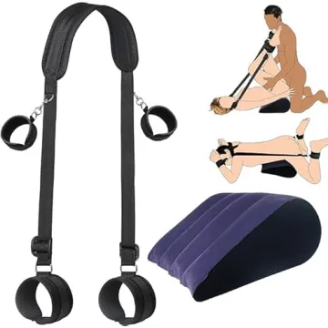 3 in 1 Bed Wedge Pillow for Couples - Inflatable & Portable