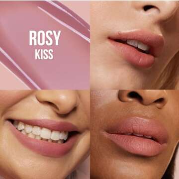 HUDA BEAUTY Lip Blush Cream Lip & Cheek Stain Rosy Kiss