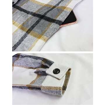 Plus Size Women's Flannel Plaid Shirts for All Seasons