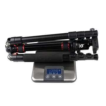 BONFOTO B690A Lightweight Aluminum Alloy Camera Travel Portable Tripod with 360 Degree Ball Head,1/4" Quick Release Plate,Bubble Level and Carry Bag for Canon Nikon Sony DSLR