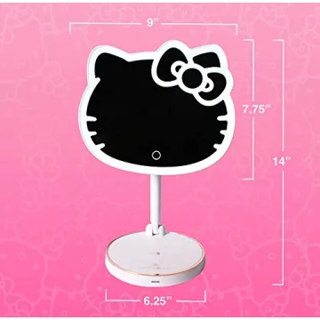 Hello Kitty LED Makeup Mirror with Phone Charging Station