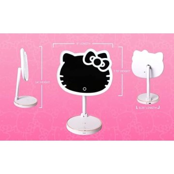 Hello Kitty LED Makeup Mirror with Phone Charging Station