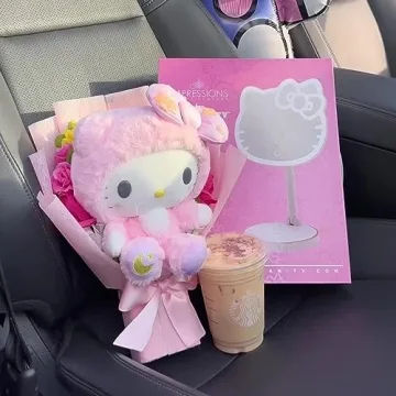 Hello Kitty LED Makeup Mirror with Phone Charging Station