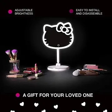Hello Kitty LED Makeup Mirror with Phone Charging Station