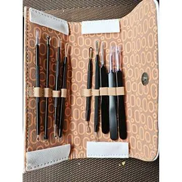 Aooher 9pcs Blackhead Acne Remover Kit for Effective Treatment