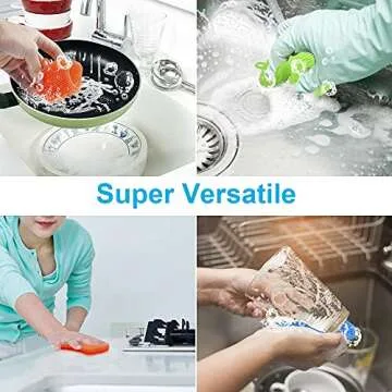 3PCS OstWony Silicone Dish Sponges, Super Food-Grade Silicone Sponges Kitchen Sponge, Multi-Purpose and Efficient Sponge Kitchen Gadgets, Especial Delicate Kitchen Sponge Brush