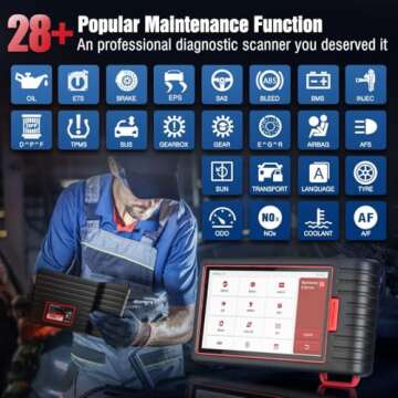 Thinkcar OBD2 Scanner Wireless, Thinkscan Max2 Lifetime Free Upgrade Diagnostic Scan Tool with CAN-FD Protocol, All System Diagnosis & 28+ Resets, ABS Bleed/IMMO/SAS/TPMS/Auto VIN, FCA Autoauth