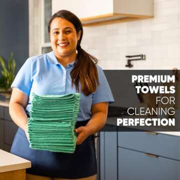 MW Pro Microfiber Towels - 12 Pack of Premium Cleaners