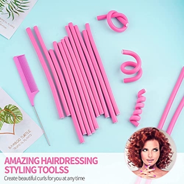 30PCS Curlers Set for No Heat Styling and Curls