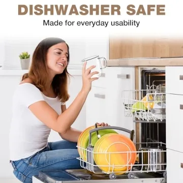 Eparé 13 oz Double Wall Coffee Mugs Set of 2 - Elegant & Lightweight