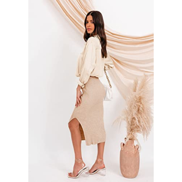 Stylish HERBATOMIA Midi Skirt - Comfort & Versatile Wear