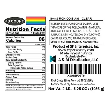 Extra Large Rock Candy Sticks - Perfect Party Favors