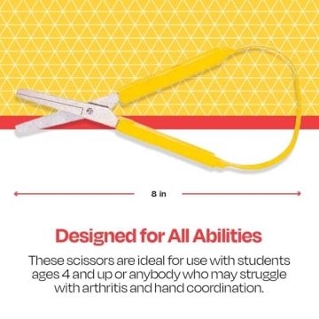 School Smart Loop Scissors for Safe and Easy Cutting