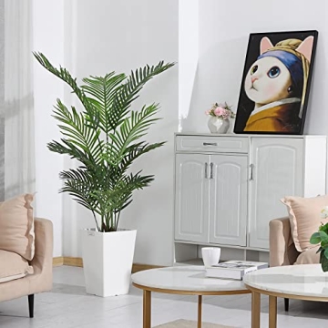 Ferrgoal 4.6Ft Artificial Areca Palm Tree for Home
