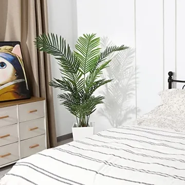 Ferrgoal 4.6Ft Artificial Areca Palm Tree for Home