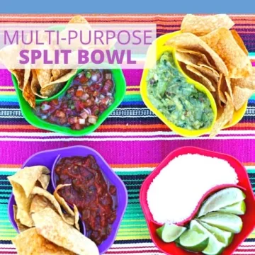 Jarratt Industries Double Dipper Snack Bowls Set of 6