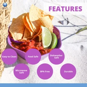 Jarratt Industries Double Dipper Snack Bowls Set of 6