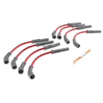 MSD Spark Plug Wire Set for Peak Performance Red