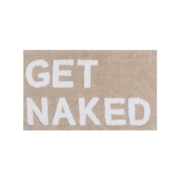 Modminzen Get Naked Bath Mat - Funny Non Slip & Soft Rug