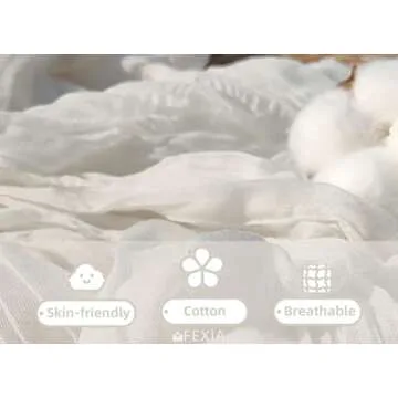 FEXIA 3 Pack White Cheesecloth Table Runner 35x120 Inches for Baby Shower Decoration Spring Easter Ivory Table Runner for Wedding Party First Communion Centerpiece Engagement Bridal Shower Decoration