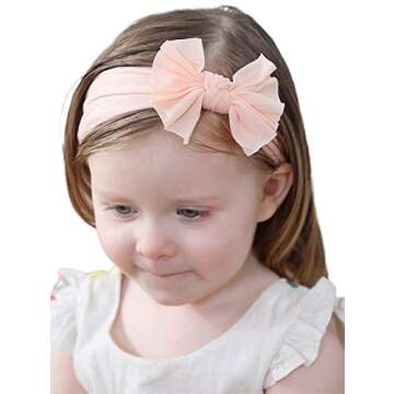 Baby Girl's Headbands and Bows for Newborn Infant Toddler Photographic Accessories (Mixed 15 Colors)