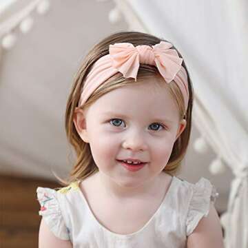 Baby Girl's Headbands and Bows for Newborn Infant Toddler Photographic Accessories (Mixed 15 Colors)