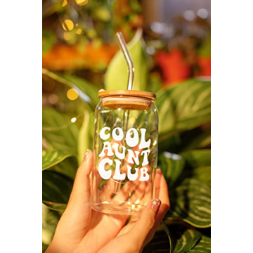 Cool Aunt Club Coffee Glass - Perfect Gift for Aunts