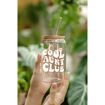 Cool Aunt Club Coffee Glass - Perfect Gift for Aunts